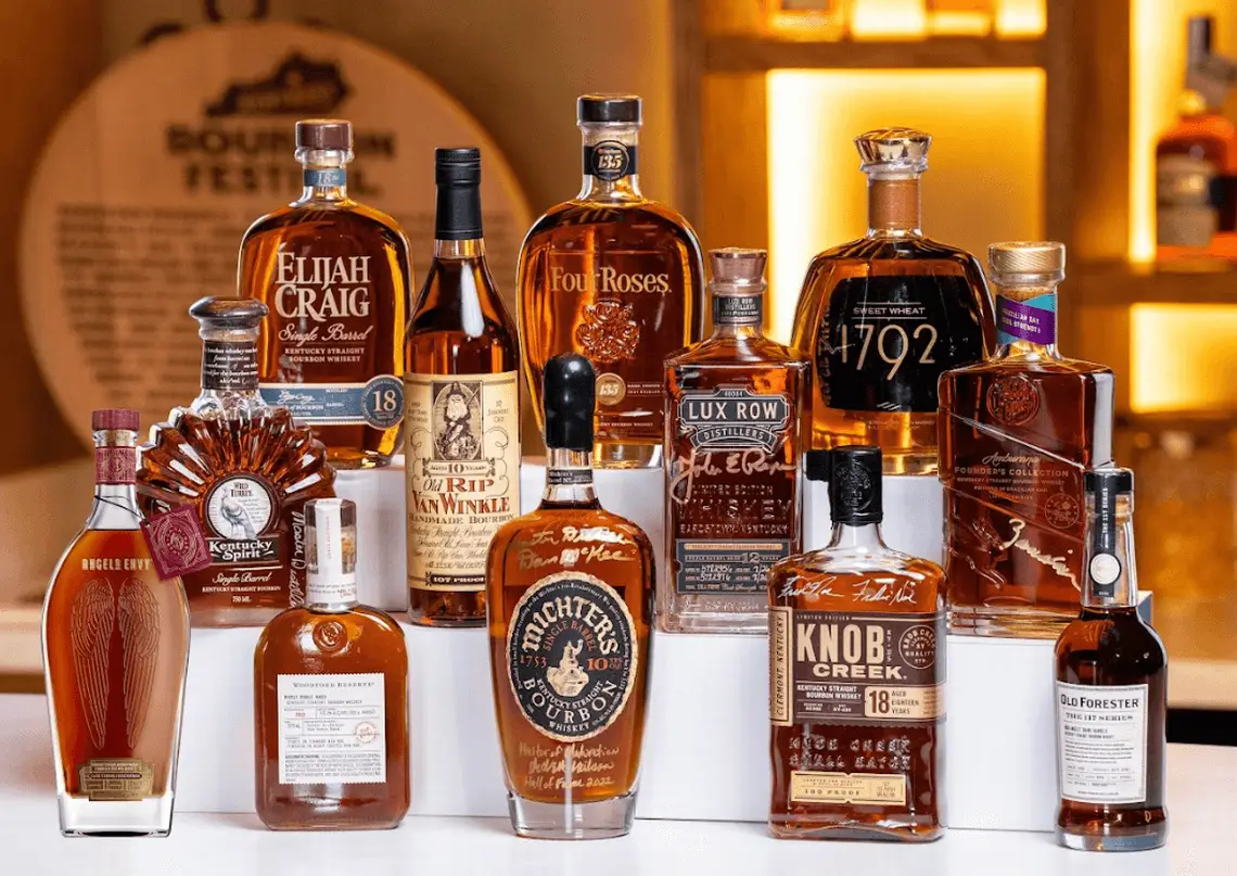 Various Brands of Bourbon