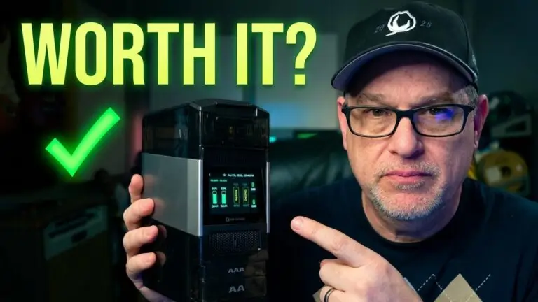 Olight Ostation 2 Pro battery charging station on a desk